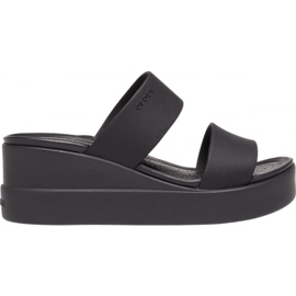 Crocs women's slippers Brooklyn Mid Wedge W black 206 219 060 Crocs women's slippers Brooklyn Mid Wedge W black 206 219 060