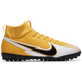 Nike Mercurial Superfly 7 Academy Tf Junior AT8143 801 football shoe yellow orange
