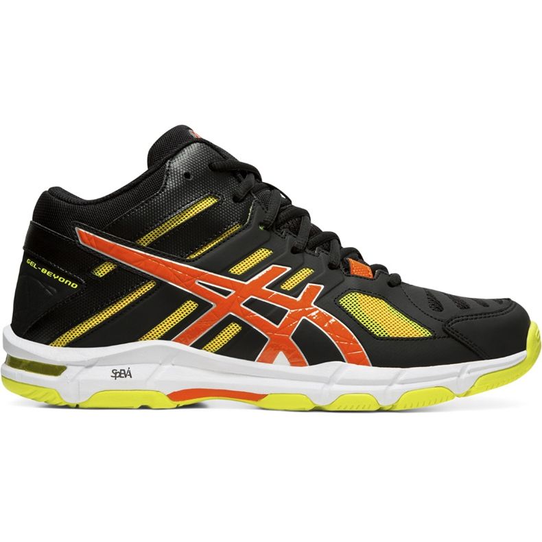 Men's volleyball shoes Asics Gel Beyond 5 Mt black, yellow and orange B600N 001