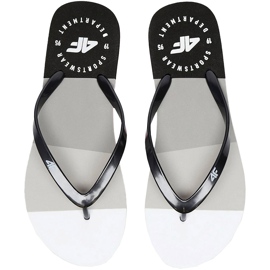 4F black and white women's slippers H4L20 KLD004 97S 4F black and white women's slippers H4L20 KLD004 97S