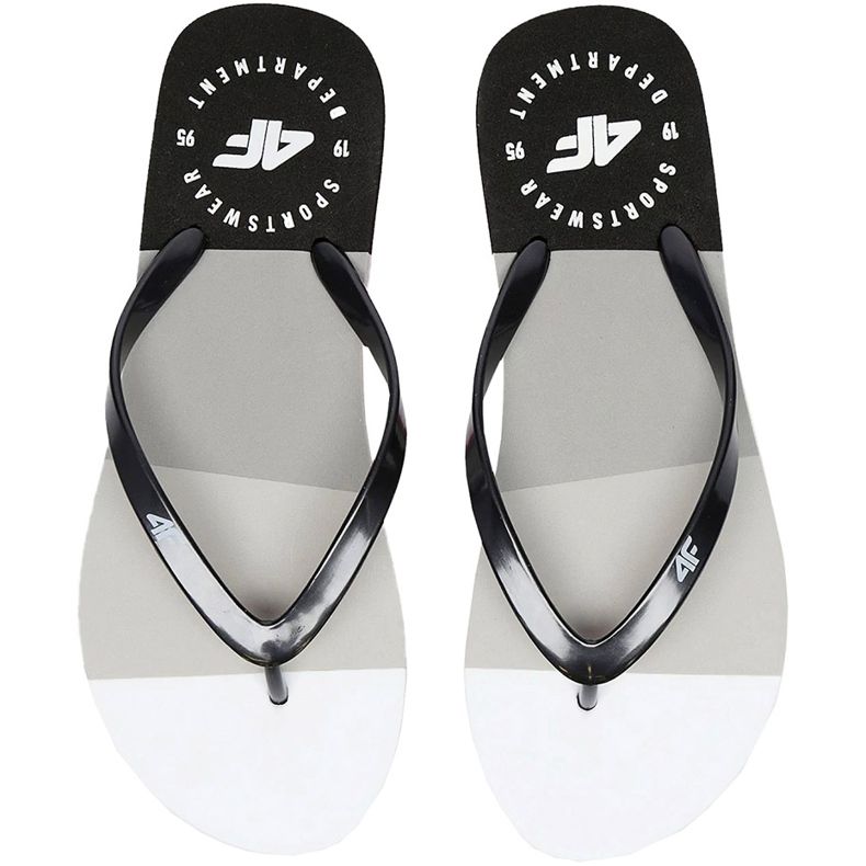 4F black and white women's slippers H4L20 KLD004 97S