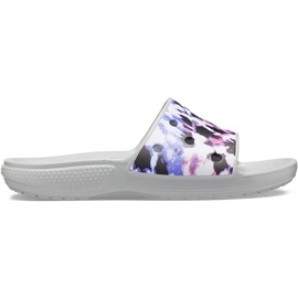Crocs Women's Classic Crocs Tie Dye Mania Slide 206481 97K grey multicolored Crocs Women's Classic Crocs Tie Dye Mania Slide 206481 97K grey multicolored