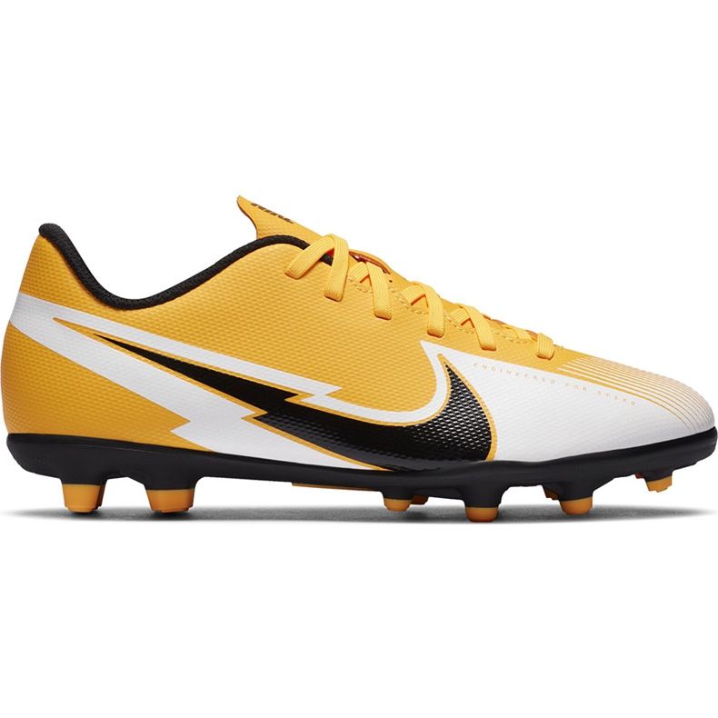 Nike Mercurial Vapor 13 Club FG / MG Junior AT8161 801 soccer shoes orange yellow