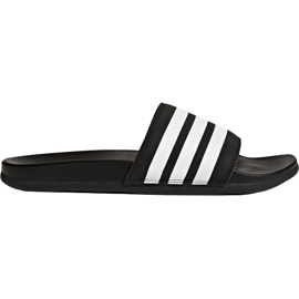 Adidas Adilette Cloudfoam Plus Stripes black AP9971 slippers white