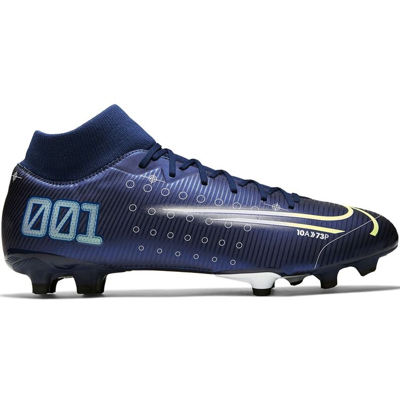 Nike Mercurial Superfly 7 Academy Mds FG / MG BQ5427 401 football shoe blue blue
