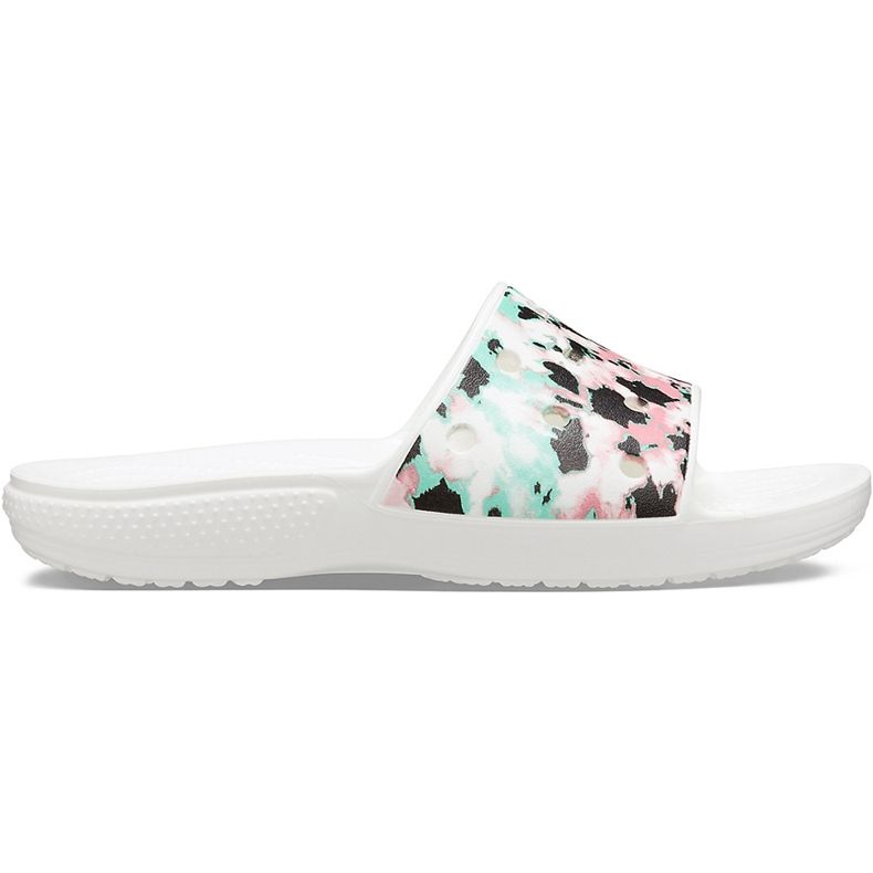 Crocs Women's Classic Crocs Tie Dye Mania Slide 206481 928 white multicolored