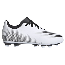 Adidas X GHOSTED.4 FxG Junior FW6798 football boots white white Adidas X GHOSTED.4 FxG Junior FW6798 football boots white white
