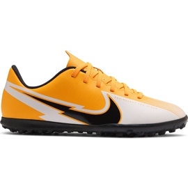 Nike Mercurial Vapor 13 Club Tf Junior AT8177 801 soccer shoes orange yellow Nike Mercurial Vapor 13 Club Tf Junior AT8177 801 soccer shoes orange yellow