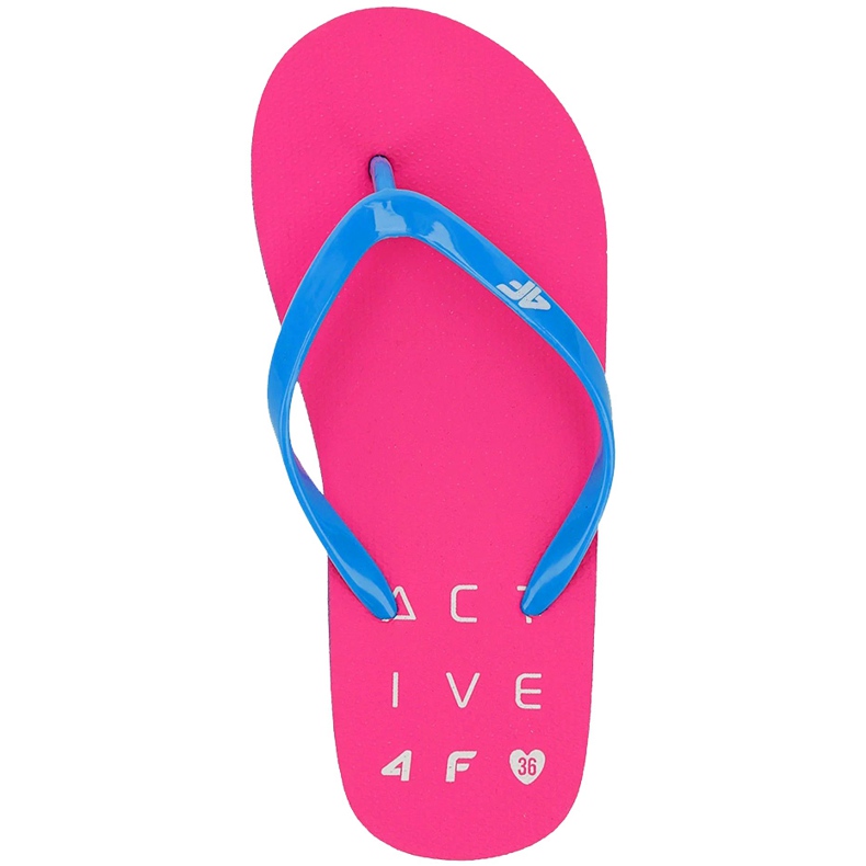 Slippers for girls 4F fuchsia HJL20 JKLD001 55S pink