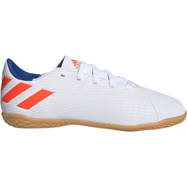 Adidas Nemeziz Messi 19.4 In Jr white football boots F99928 multicolored Adidas Nemeziz Messi 19.4 In Jr white football boots F99928 multicolored
