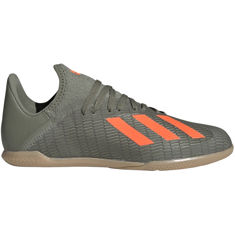 Green adidas X 19.3 In Junior football boots EF8376 grey grey