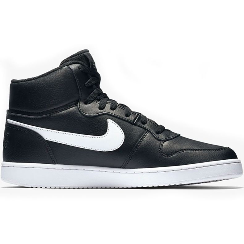 Nike Ebernon Mid black and white AQ1773 002 men's shoes