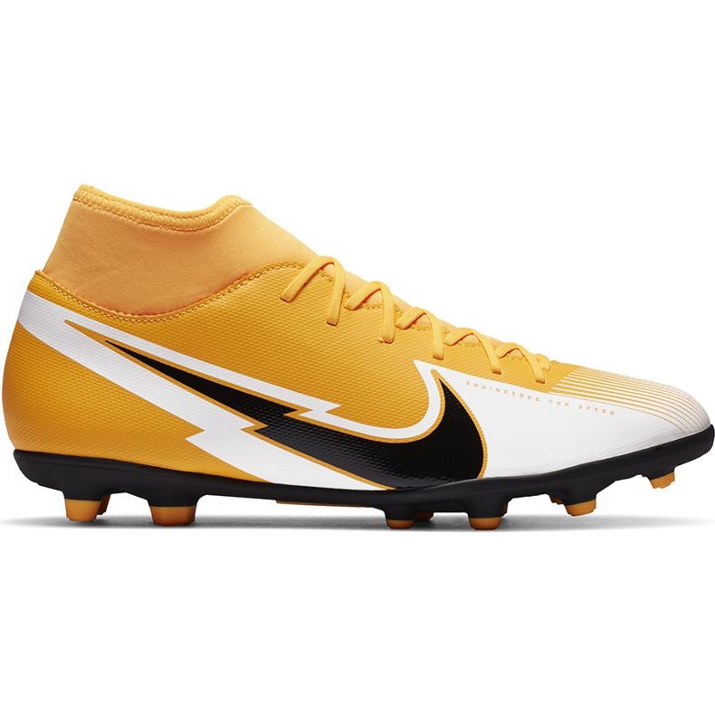Nike Mercurial Superfly 7 Club FG / MG AT7949 801 soccer shoes orange yellow
