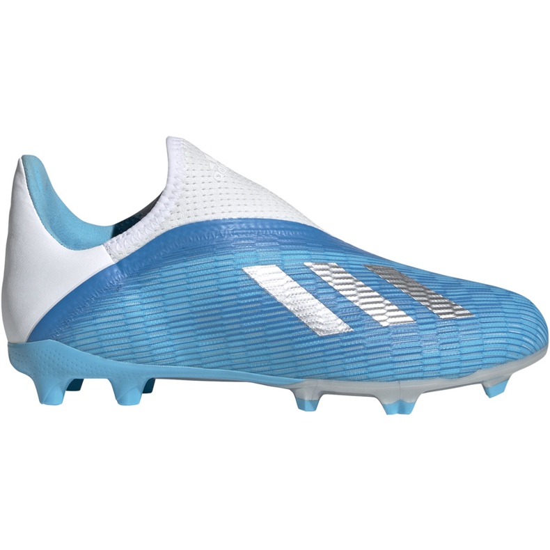 Adidas X 19.3 Ll Fg Junior blue EF9114 soccer shoes blue, white, silver