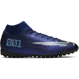 Nike Mercurial Superfly 7 Academy Mds Tf BQ5435 401 football shoe blue navy blue
