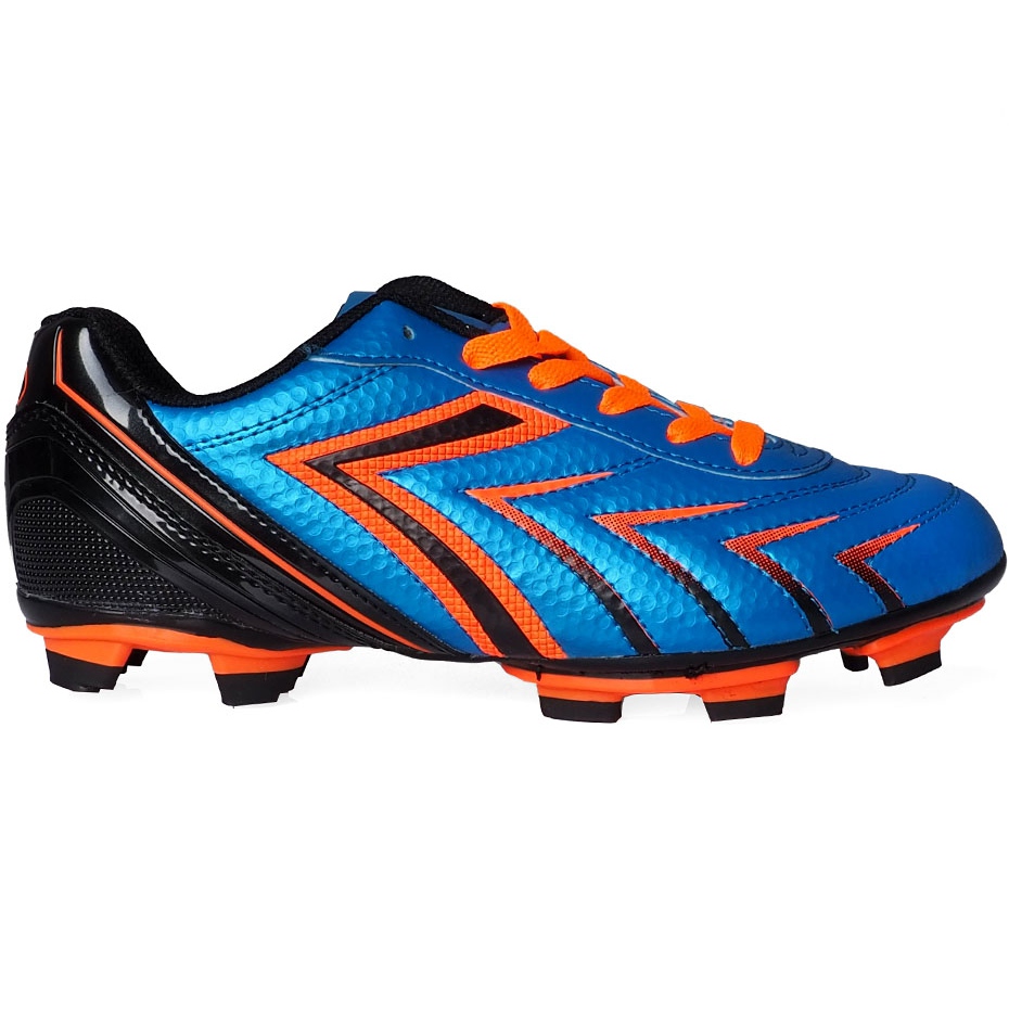 blue and orange football boots