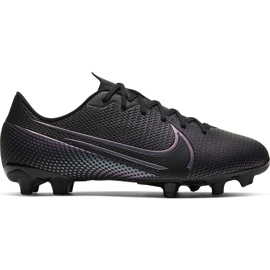 Nike Mercurial Vapor 13 Academy FG / MG Junior AT8123 010 soccer shoes black/grey/silver black
