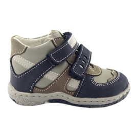 Leather boots Ren But 1363 navy blue grey Leather boots Ren But 1363 navy blue grey