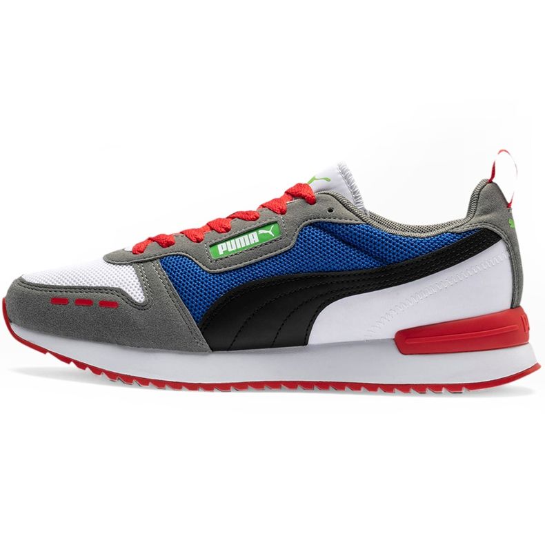 Men's shoes Puma R78 white-blue-red-black 373117 10 navy blue grey