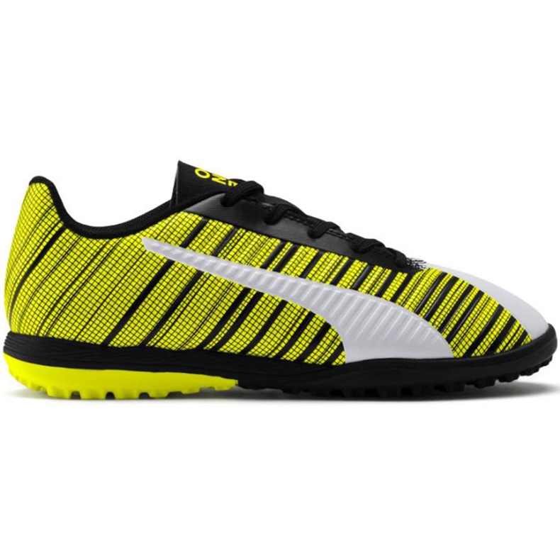 Puma One 5.4 Tt Junior soccer shoes yellow-white-black 105662 03 multicolored