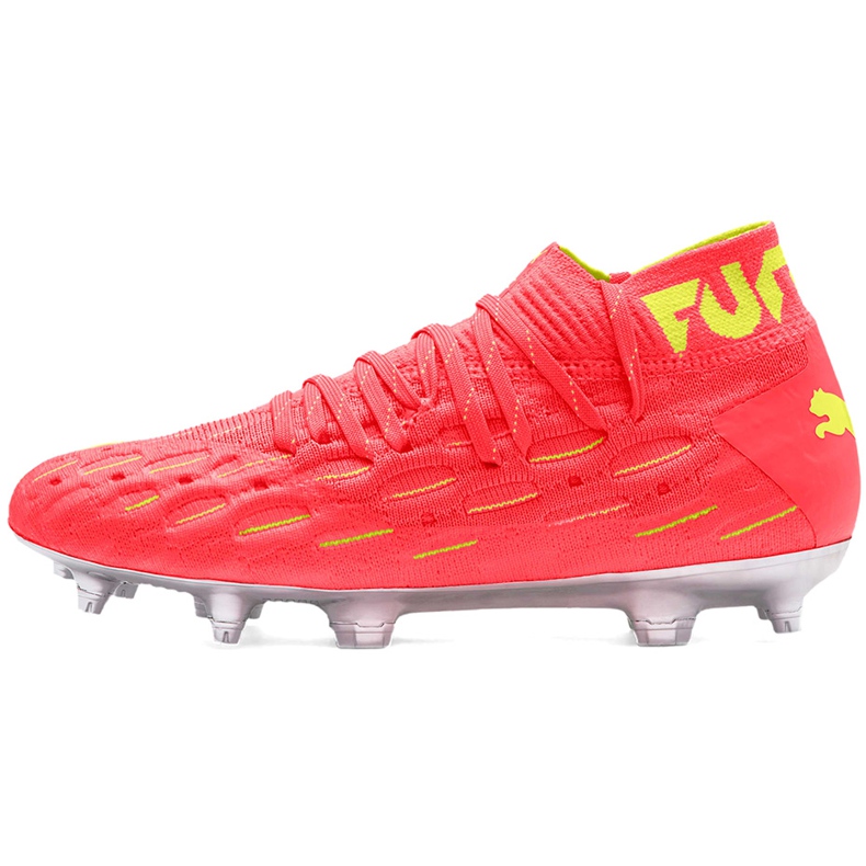 Puma Future 5.1 Netfit Osg Fg Ag Junior 105946 01 football boots for children yellow red