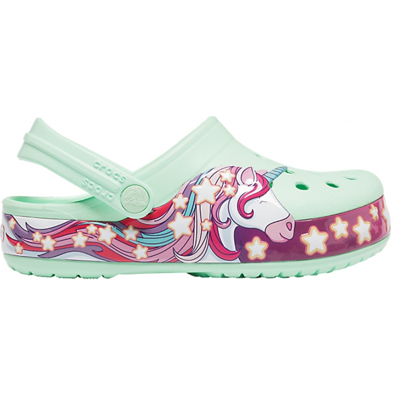 Crocs kids FunLab Unicorn Band Cg K green 206270 3TI pink