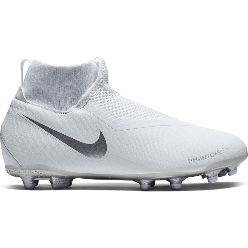 Nike Phantom Vsn Academy Df FG / MG Jr AO3287 100 football shoes white white