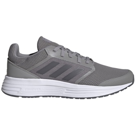 Gray men's running shoes adidas Galaxy 5 FW5714 grey