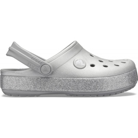 Crocs for children Crocband Glitter Clog Kids silver 205 936 040