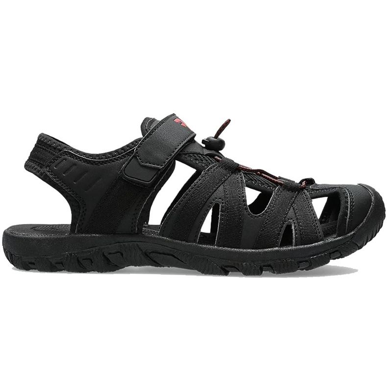 Men's sandals 4F deep black H4L20 SAM003 20S