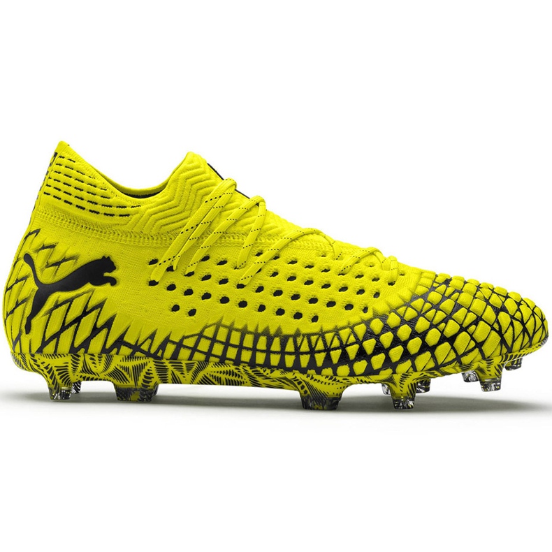 Football boots Puma Future 4.1 Netfit Fg Ag yellow-black 105579 03