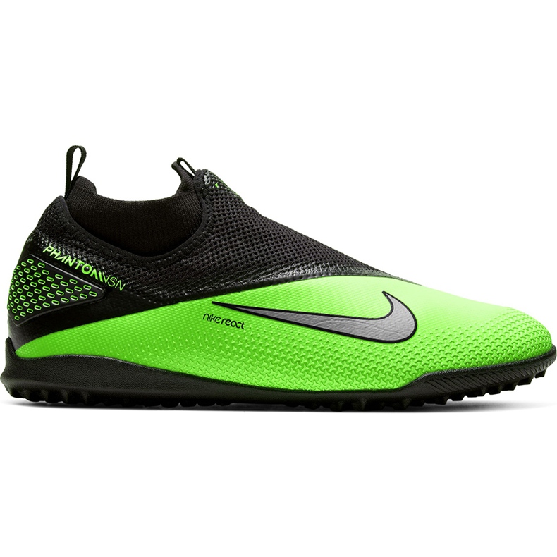 Nike React Phantom Vsn 2 Pro Df Tf CD4174 036 football shoe multicolored green