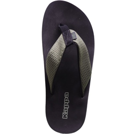 Kappa Pahala black and green men's slippers 242669 3111