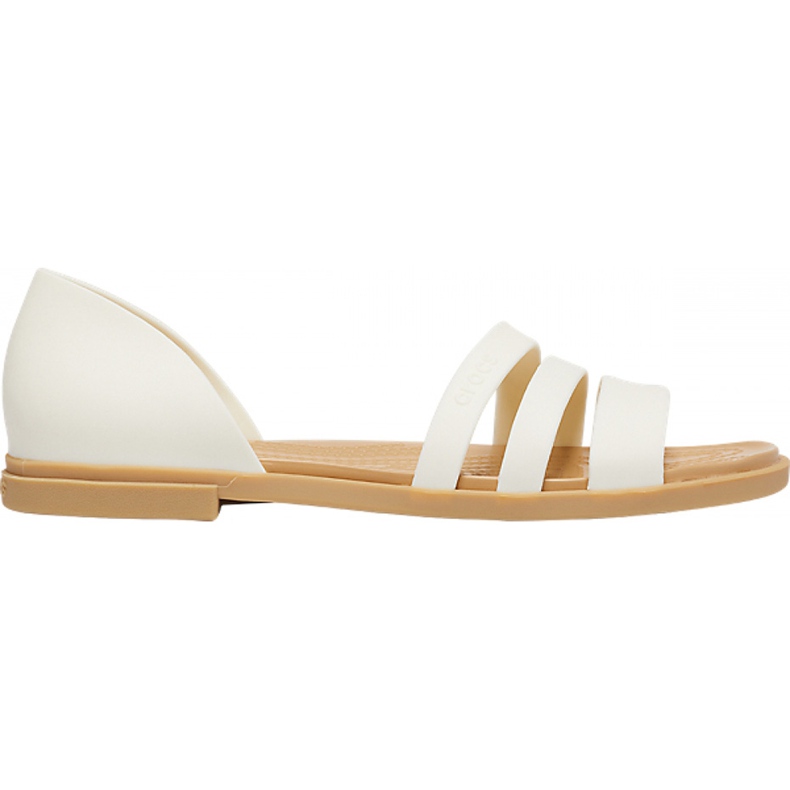 Crocs Women's Sandals Tulum Open Flat W Pearl 206109 1CQ white
