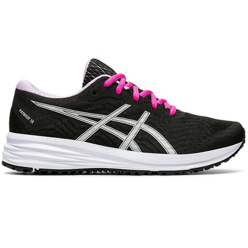 Asics Patriot 12 women's running shoes black and pink 1012A705 002
