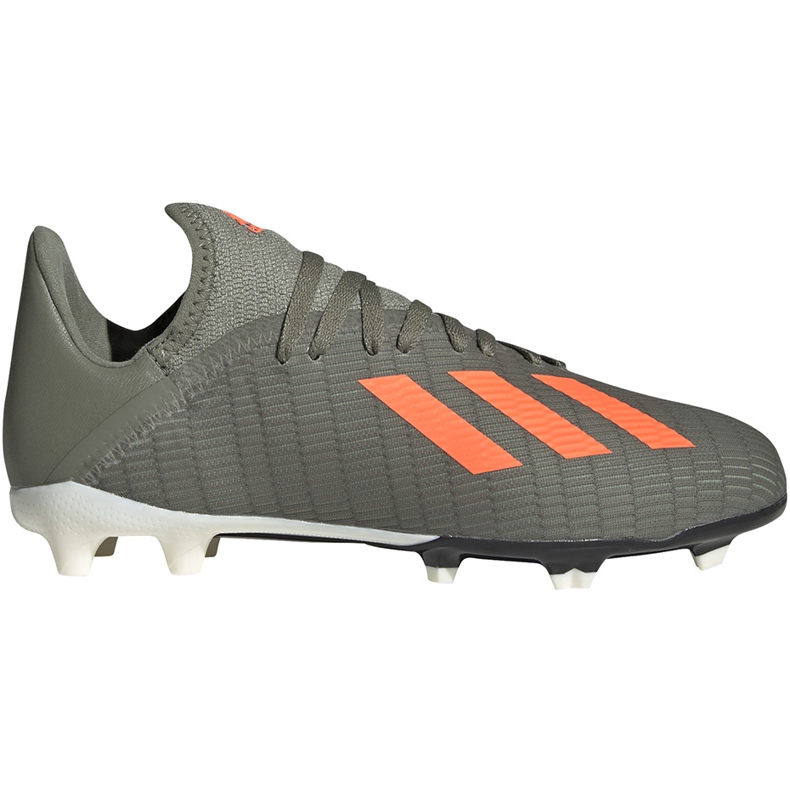 Green adidas X 19.3 Fg Junior football boots EF8374 grey