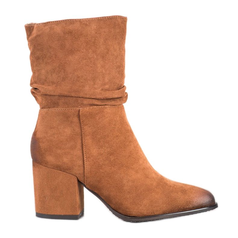 VINCEZA camel boots brown multicolored