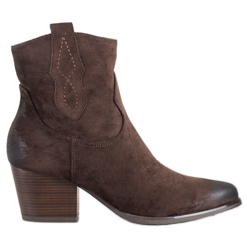 Brown cowboy boots from VINCEZA