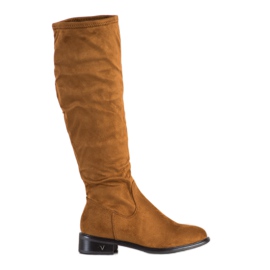 VINCEZA suede boots brown VINCEZA suede boots brown