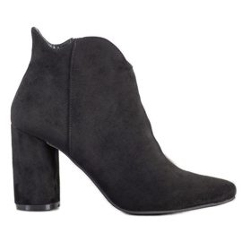 Filippo Stylish Suede Booties black