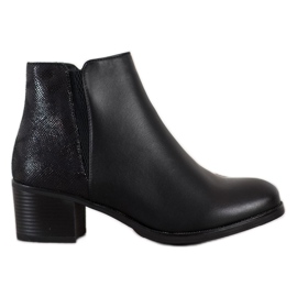 SHELOVET Comfortable high-heeled boots black