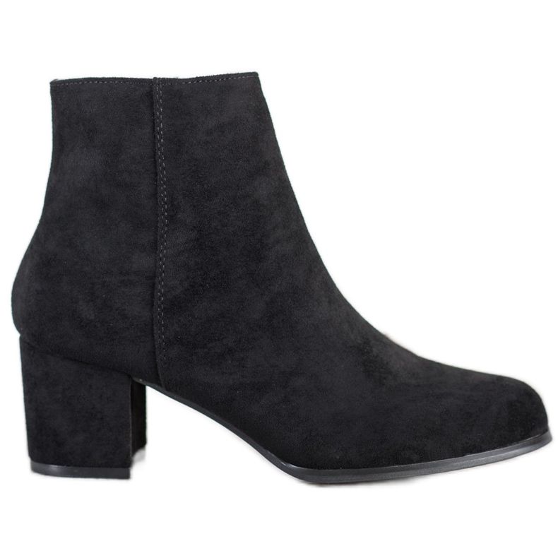 Danic Black Boots On High Heels