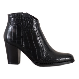 Filippo Fashion Boots Snake Print black