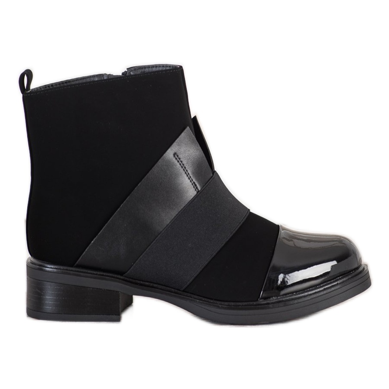 ENPLUS Black Fashion Booties ENPLUS Black Fashion Booties