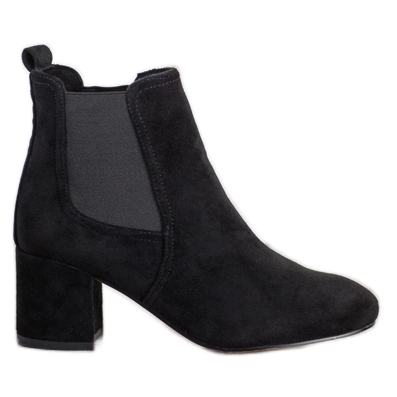 Small Swan Slip-on high-heeled ankle boots black