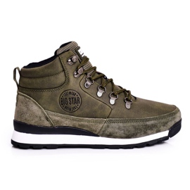 Women's Trekking Shoes Big Star Khaki GG274617 grey green