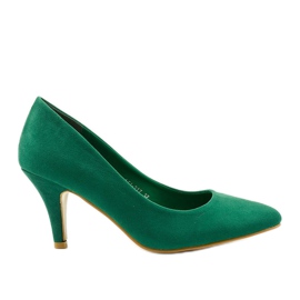 Green classic X8053 suede heels