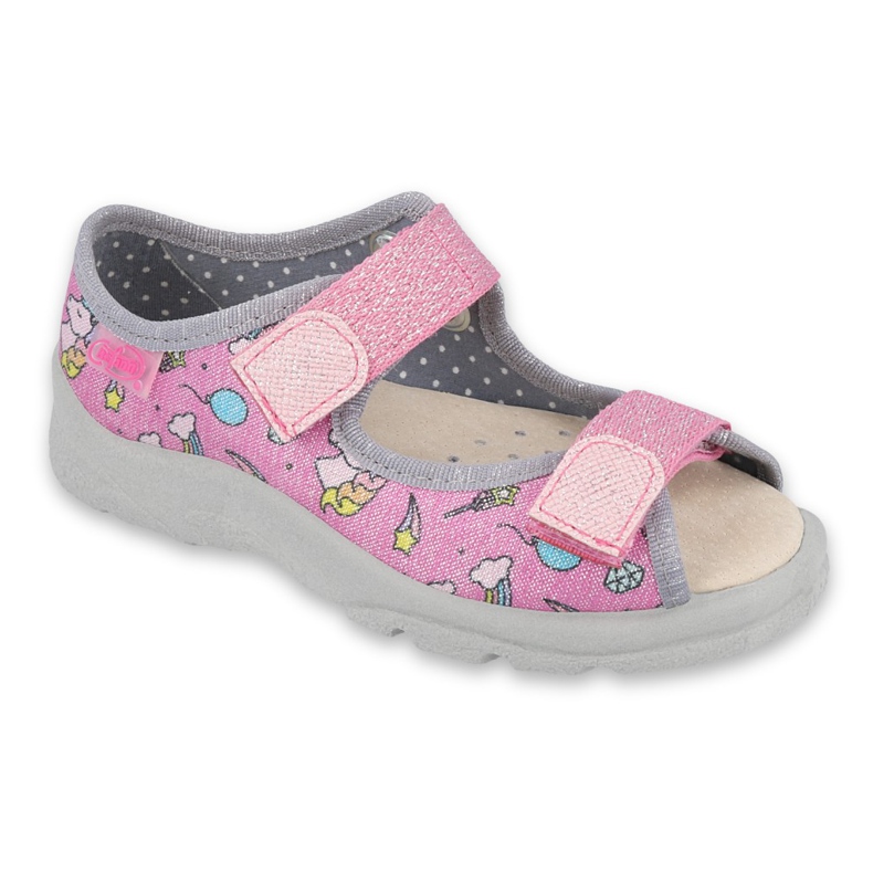 Befado children's shoes 869X136 pink silver grey