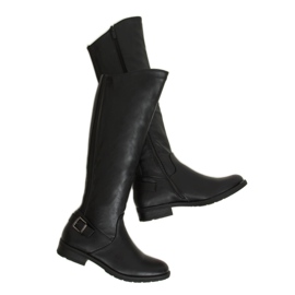Black women's boots H9208 Negro