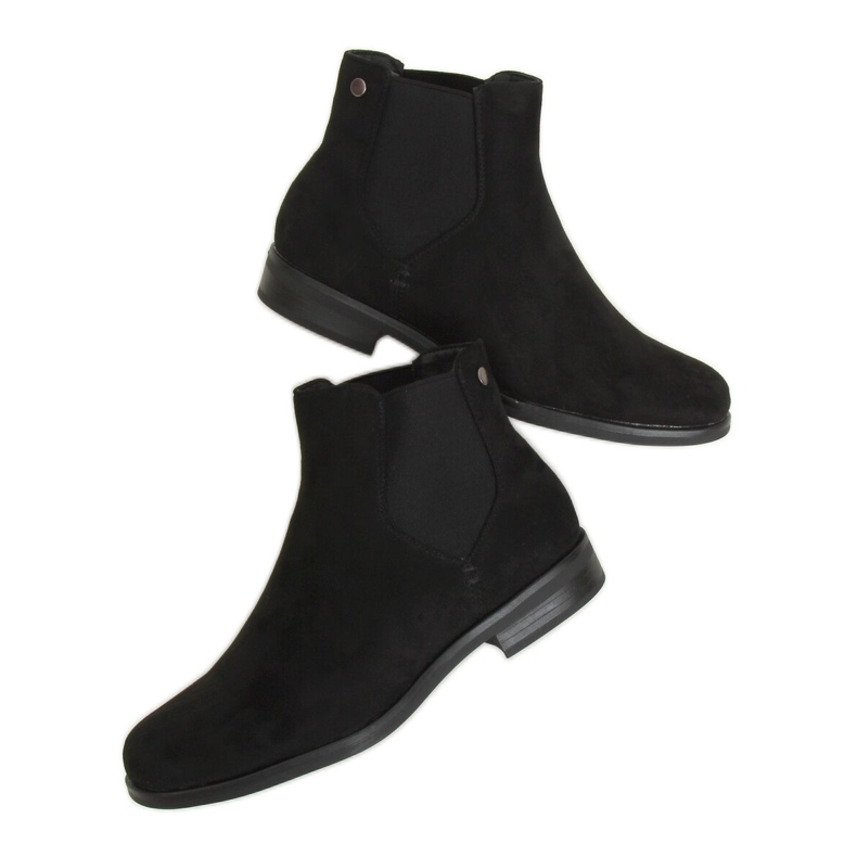 Black Chelsea boots for women 8B957 Black